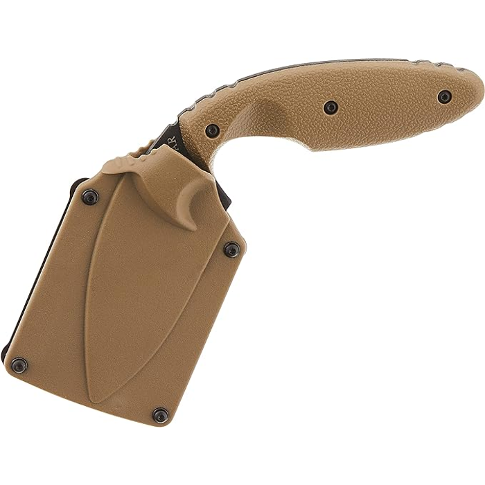 KA-BAR TDI Law Enforcement Fixed Blade Knife 2.31" Drop Point Partially Serrated
