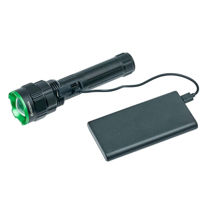 Kodiak 1 Mile Beam Flashlight 1000 Lumens Aluminum Black