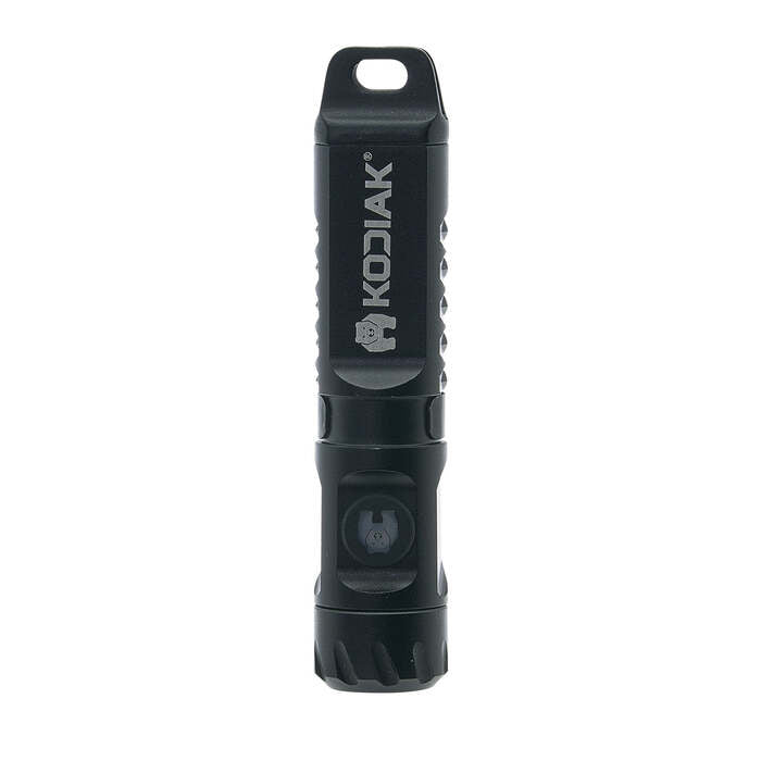 Kodiak Kodiak Keychain Key Chain Flashlight 200 Lumens with Clip On Mount Aluminum Black