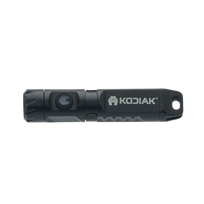 Kodiak Kodiak Keychain Key Chain Flashlight 200 Lumens with Clip On Mount Aluminum Black