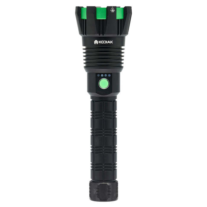Kodiak Kolossus Rechargeable Flashlight 15000 Lumens Aluminum Black