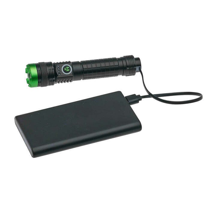 Kodiak Rechargeable with Magnetic Charging Flashlight 2000 Lumens Aluminum Black