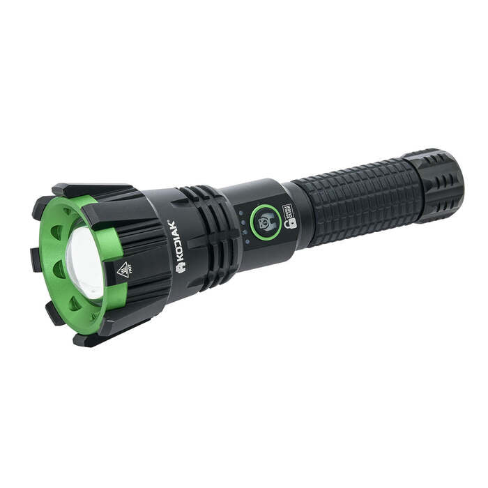 Kodiak Tactical Flashlight 2000 Lumens Aluminum Black