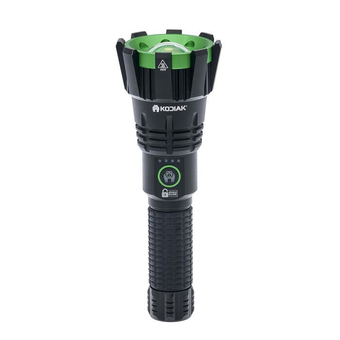 Kodiak Tactical Flashlight 2000 Lumens Aluminum Black