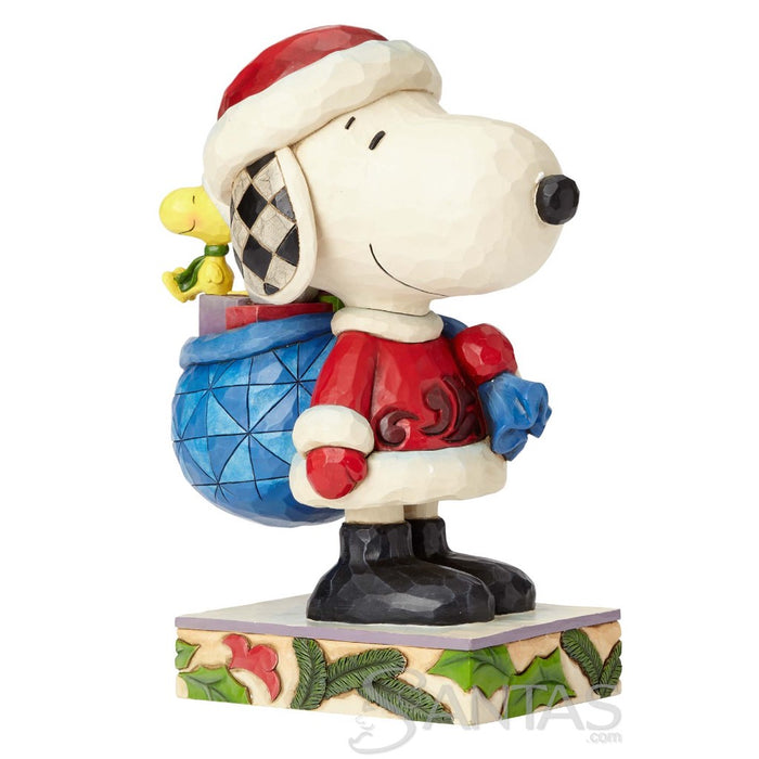 Lg Santa Snoopy and Woodstock - Here Comes Snoopy Claus