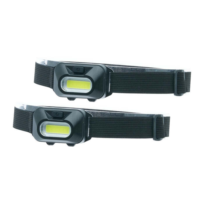 Litezall 2 Pack Mini Head Lamp 120 Lumens Black