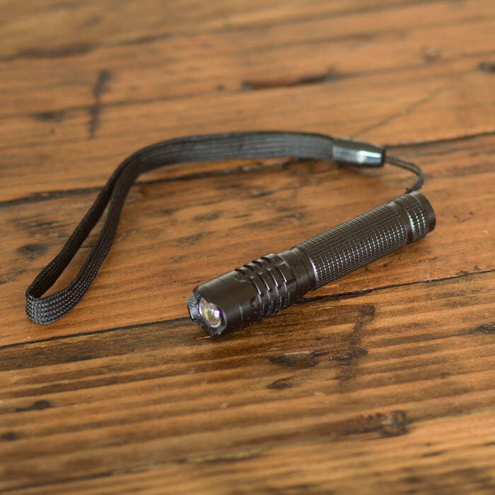 Litezall Compact Flashlight 120 Lumens Aluminum Black