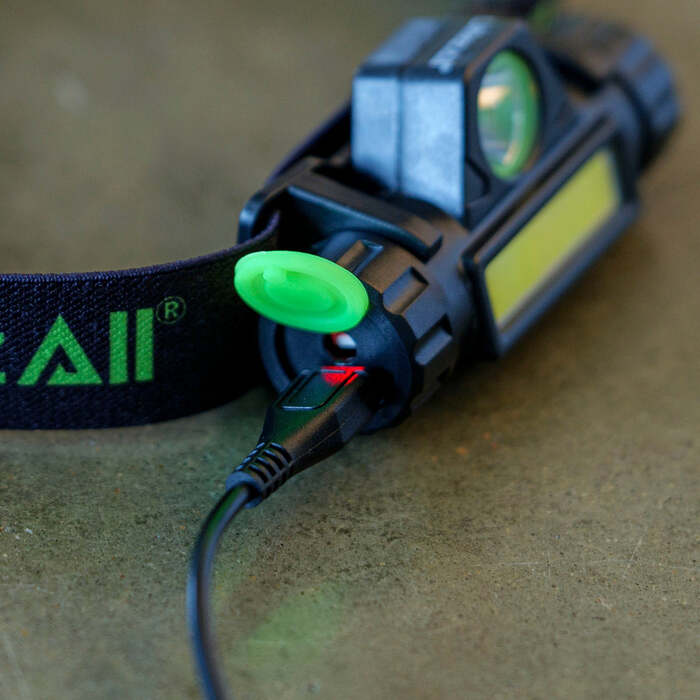 Litezall Dual Mode Head Lamp 120 Lumens Aluminum Black
