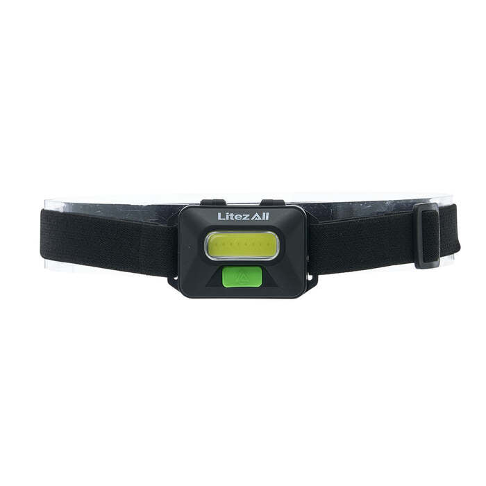 Litezall Head Lamp 150 Lumens Aluminum Black