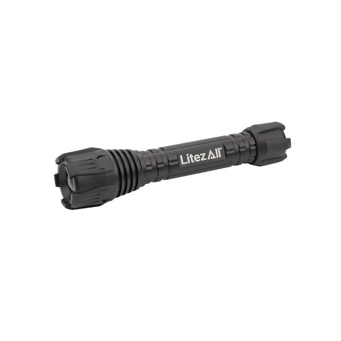 Litezall Nearly Invincible Flashlight 300 Lumens Aluminum Black