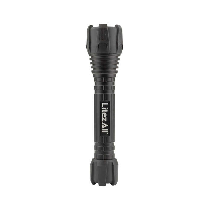 Litezall Nearly Invincible Flashlight 300 Lumens Aluminum Black