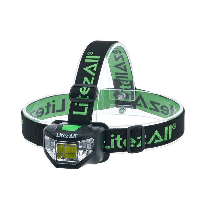 Litezall Quattro Head Lamp 250 Lumens Green