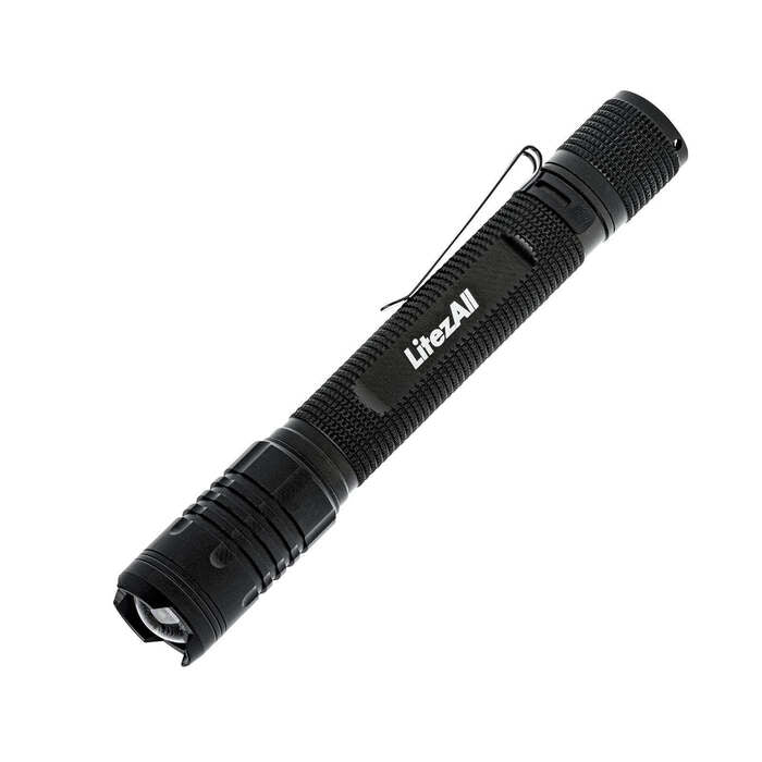 Litezall Tactical Flashlight 280 Lumens Aluminum Black