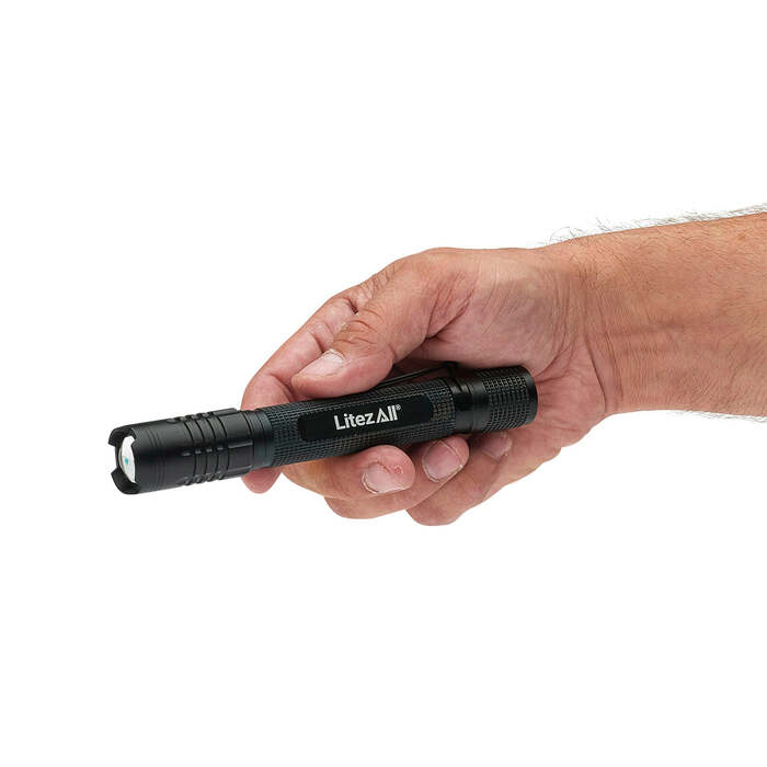 Litezall Tactical Flashlight 280 Lumens Aluminum Black