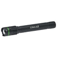 Litezall Thin Rechargeable Flashlight 2000 Lumens Aluminum Black