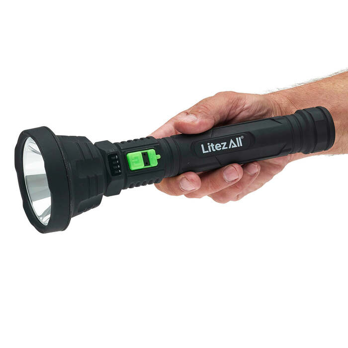 Litezall Ultac Ultra Lite Soft Touch Flashlight 1100 Lumens Black