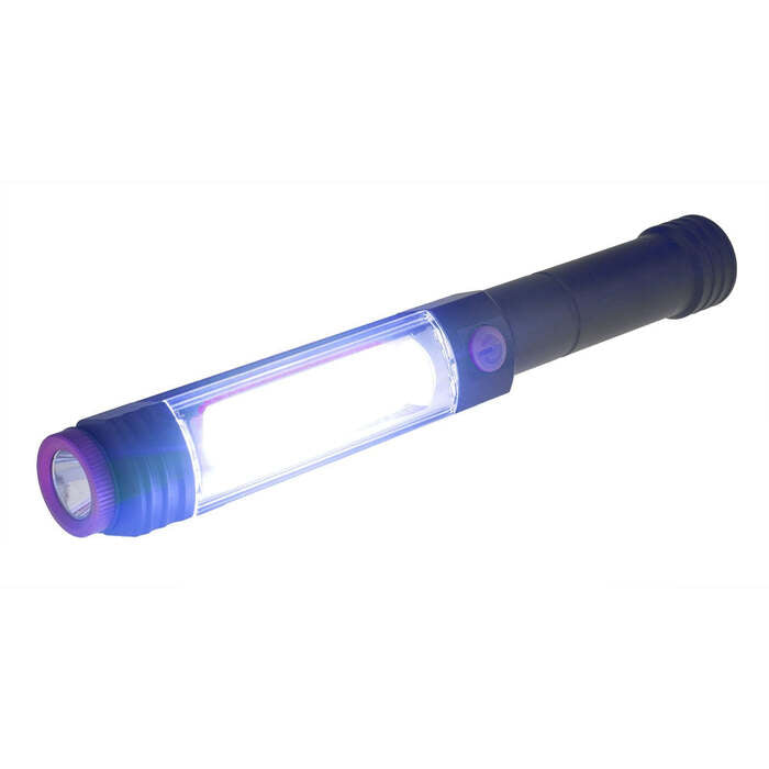 Litezall Work Light with UV Flashlight 400 Lumens Aluminum Black