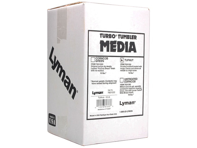 Lyman Turbo Tufnut Plus Untreated Walnut Case Cleaning Media 12 Pound(s) Box