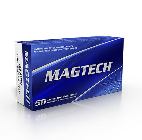 Magtech Ammunition 25 ACP 50 Grain Full Metal Jacket Box of 50