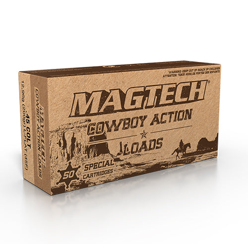 Magtech Cowboy Action Ammunition 45 Colt (Long Colt) 200 Grain Lead Flat Nose Box of 50