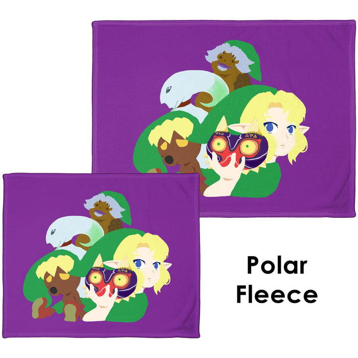 Majora's Mask Illustration - Throw Blanket / Tapestry Wall Hanging