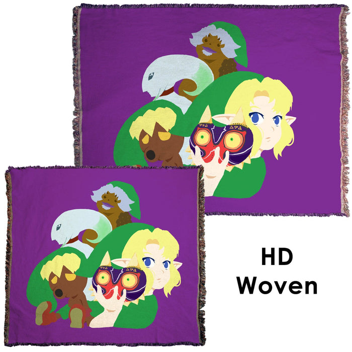 Majora's Mask Illustration - Throw Blanket / Tapestry Wall Hanging