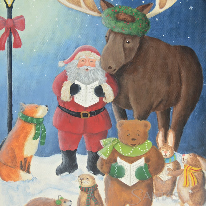 Merrily We're Caroling - Ginny Diezel 9 x 12 inch Canvas
