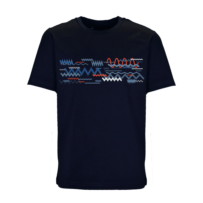 Moda Bandidos Oscillate Blue Red Bar T-Shirt Junior
