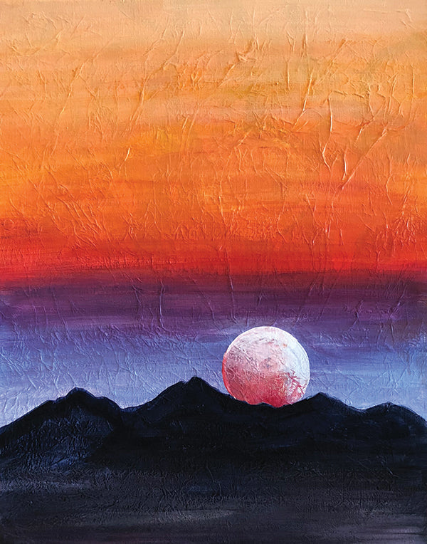 Moonset Evening
