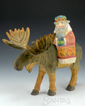 Moose Ride For Santa Claus and a Bird