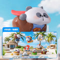 MR.PA Wish List Blind Box featuring panda figurines in diverse costumes, including a superhero. Includes eight designs plus one secret option.