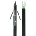 Muzzy Carbon Lighted Bowfishing Arrow with Carp Point & Nockturnal Nock Green 37"