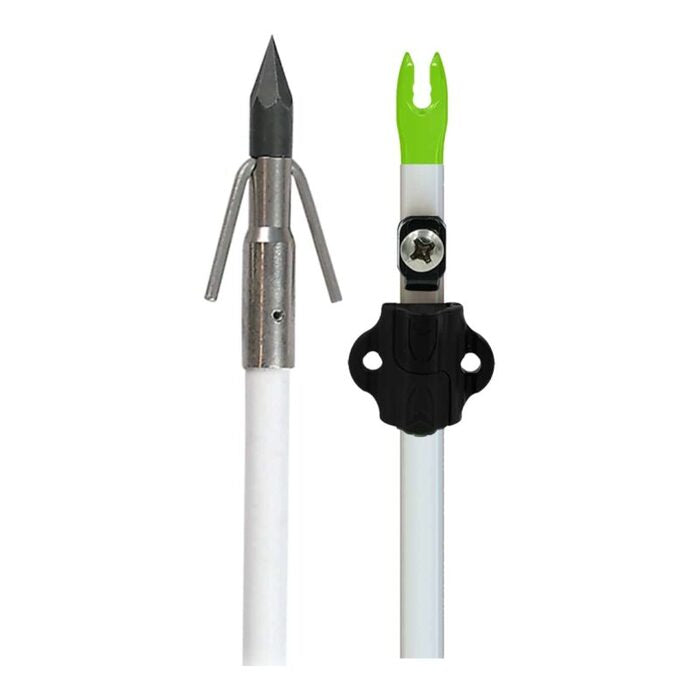 Muzzy Classic Fiberglass Bowfishing Arrow with Carp Point White 32"