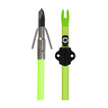 Muzzy Classic Fiberglass Bowfishing Arrow with Gar Point & Slide Chartreuse 32"