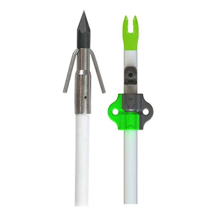 Muzzy Classic Fiberglass Bowfishing Arrow with Gar Point & Slide Green 32"
