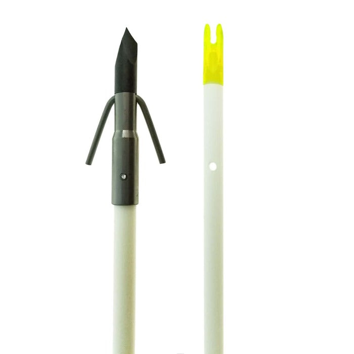 Muzzy Classic Fiberglass Bowfishing Arrow with Gar Point White 32"