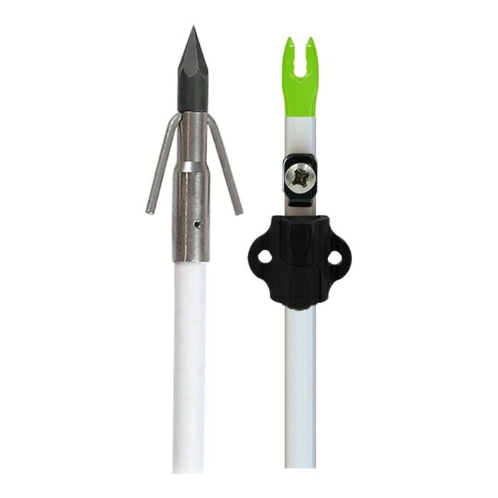 Muzzy Classic Fiberglass Bowfishing Arrow with Gar Point White 32"