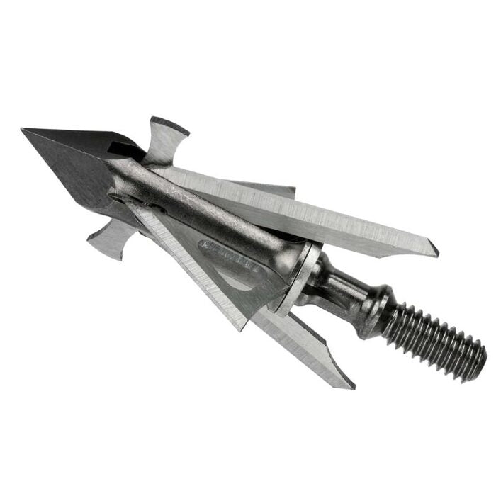 Muzzy HBX 4-Blade Fixed Blade Crossbow Broadhead 100 1-5/8" Cutting Diameter Pack of 3