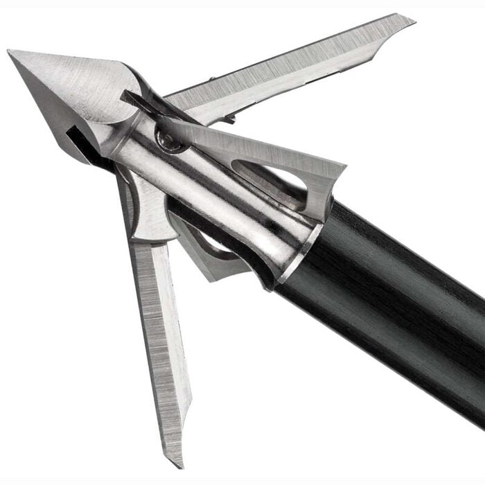 Muzzy HBX 4-Blade Fixed Blade Crossbow Broadhead 100 1-5/8" Cutting Diameter Pack of 3