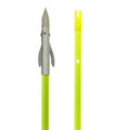 Muzzy Iron Fiberglass Bowfishing Arrow with 2-Barb Fish Point Chartreuse 32"