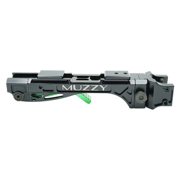 Muzzy LV-R Quick Detach Aluminum Bowfishing Reel Seat Green