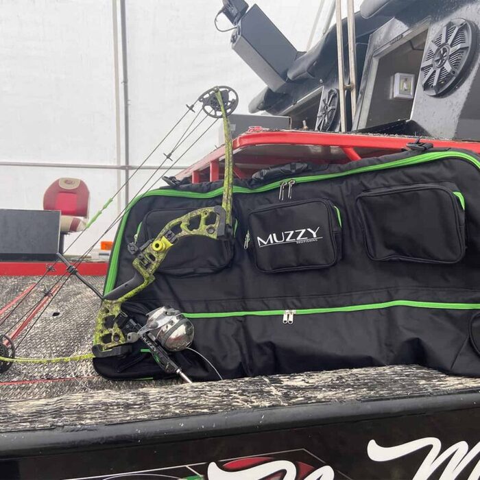 Muzzy LV-R Quick Detach Aluminum Bowfishing Reel Seat Green