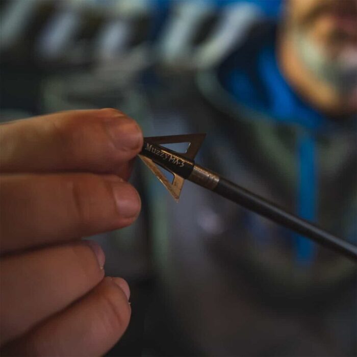 Muzzy Mx-3 3-Blade Fixed Blade Broadhead 100 1-1/4" Cutting Diameter Pack of 3