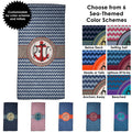 Nautical Monogrammed Beach Towel