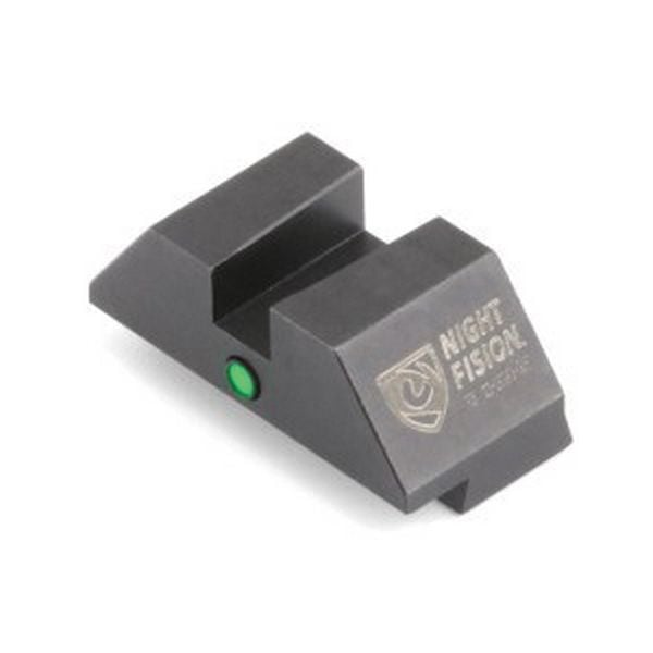 Night Fision Accur8 Student of the Gun Night Sight Set Glock 17/19/34 White Front One-Dot Rear Black Nitride