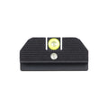 Night Fision Accur8 Student of the Gun Night Sight Set Glock 17/19/34 Yellow Front One-Dot Rear Black Nitride