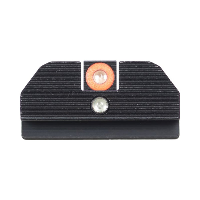 Night Fision Accur8 Student of the Gun Night Sight Set Glock 42/43/43x Orange Front One-Dot Rear Black Nitride