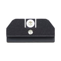 Night Fision Accur8 Student of the Gun Night Sight Set Glock 42/43/43x White Front One-Dot Rear Black Nitride
