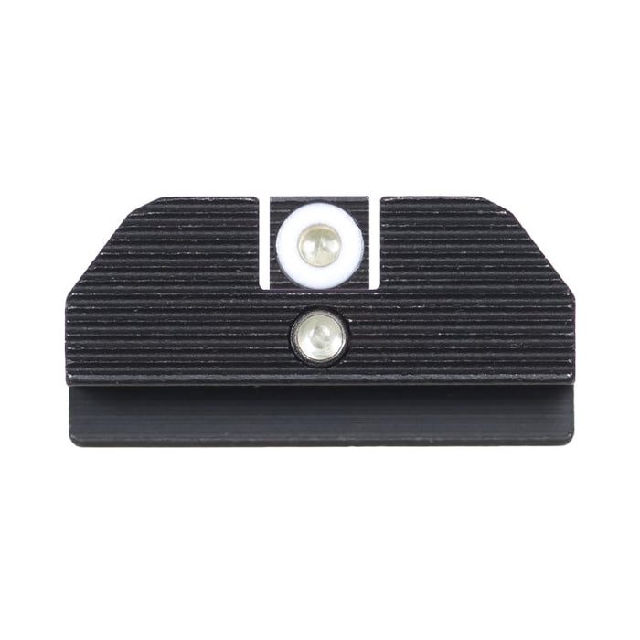 Night Fision Accur8 Student of the Gun Night Sight Set Glock 42/43/43x White Front One-Dot Rear Black Nitride