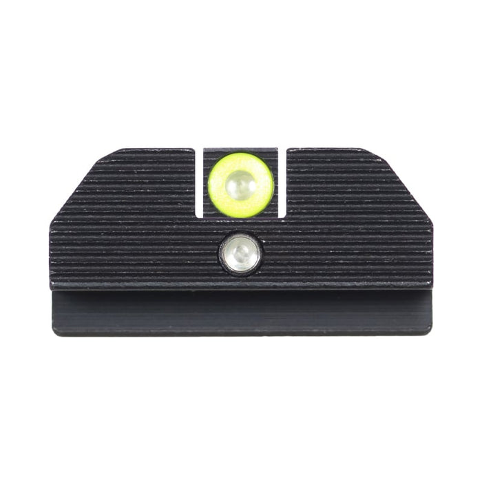 Night Fision Accur8 Student of the Gun Night Sight Set Glock 42/43/43x Yellow Front One-Dot Rear Black Nitride